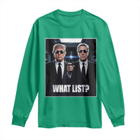 What List Dark Political Humor Long Sleeve Shirt Funny Political Conspiracy Parody - Wonder Print Shop