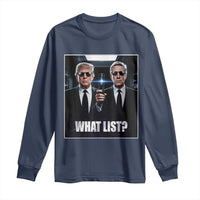 What List Dark Political Humor Long Sleeve Shirt Funny Political Conspiracy Parody - Wonder Print Shop