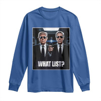 What List Dark Political Humor Long Sleeve Shirt Funny Political Conspiracy Parody - Wonder Print Shop