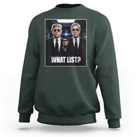 What List Dark Political Humor Sweatshirt Funny Political Conspiracy Parody - Wonder Print Shop