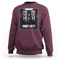 What List Dark Political Humor Sweatshirt Funny Political Conspiracy Parody - Wonder Print Shop