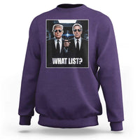 What List Dark Political Humor Sweatshirt Funny Political Conspiracy Parody - Wonder Print Shop