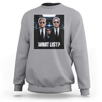 What List Dark Political Humor Sweatshirt Funny Political Conspiracy Parody - Wonder Print Shop