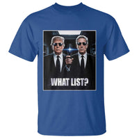 What List Dark Political Humor T Shirt Funny Political Conspiracy Parody - Wonder Print Shop