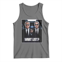What List Dark Political Humor Tank Top Funny Political Conspiracy Parody - Wonder Print Shop