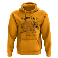 Cute Jimothy the Raccoon Hand Drawn Graphic Hoodie Seattle Trash Panda Lover Supporter