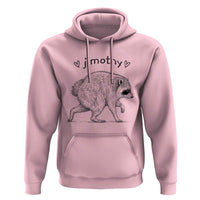 Cute Jimothy the Raccoon Hand Drawn Graphic Hoodie Seattle Trash Panda Lover Supporter
