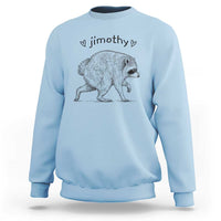 Cute Jimothy the Raccoon Hand Drawn Graphic Sweatshirt Seattle Trash Panda Lover Supporter