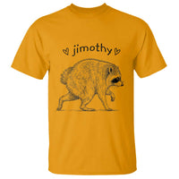 Cute Jimothy the Raccoon Hand Drawn Graphic T Shirt Seattle Trash Panda Lover Supporter