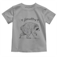 Cute Jimothy the Raccoon Hand Drawn Graphic Toddler T Shirt Seattle Trash Panda Lover Supporter