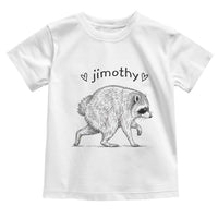 Cute Jimothy the Raccoon Hand Drawn Graphic Toddler T Shirt Seattle Trash Panda Lover Supporter