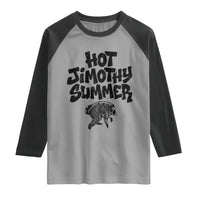 Hot Jimothy Summer Funny Viral Seattle Raccoon Graphic Raglan Shirt Viral Trash Panda Meme