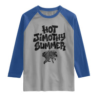 Hot Jimothy Summer Funny Viral Seattle Raccoon Graphic Raglan Shirt Viral Trash Panda Meme