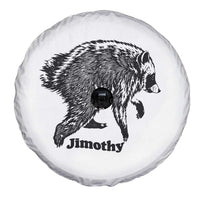 Jimothy Viral Seattle Raccoon Vintage Woodcut Style Graphic Spare Tire Cover Funny Trash Panda Wildlife Meme