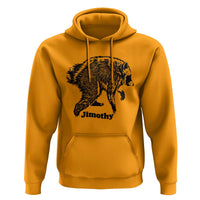 Jimothy Viral Seattle Raccoon Vintage Woodcut Style Graphic Hoodie Funny Trash Panda Wildlife Meme