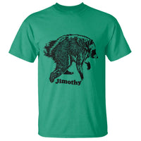 Jimothy Viral Seattle Raccoon Vintage Woodcut Style Graphic T Shirt Funny Trash Panda Wildlife Meme
