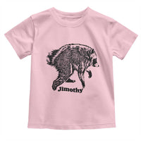 Jimothy Viral Seattle Raccoon Vintage Woodcut Style Graphic Toddler T Shirt Funny Trash Panda Wildlife Meme
