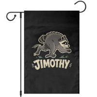 Funny Running Jimothy the Raccoon Garden Flag Viral Seattle Trash Panda Meme