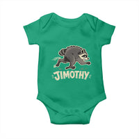 Funny Running Jimothy the Raccoon Baby Onesie Viral Seattle Trash Panda Meme