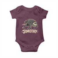 Funny Running Jimothy the Raccoon Baby Onesie Viral Seattle Trash Panda Meme