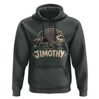 Funny Running Jimothy the Raccoon Hoodie Viral Seattle Trash Panda Meme