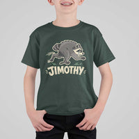 Funny Running Jimothy the Raccoon T Shirt For Kid Viral Seattle Trash Panda Meme