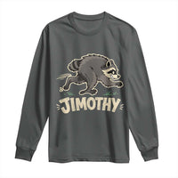 Funny Running Jimothy the Raccoon Long Sleeve Shirt Viral Seattle Trash Panda Meme