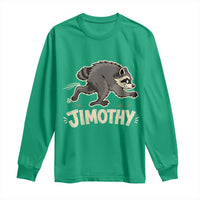 Funny Running Jimothy the Raccoon Long Sleeve Shirt Viral Seattle Trash Panda Meme
