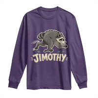 Funny Running Jimothy the Raccoon Long Sleeve Shirt Viral Seattle Trash Panda Meme
