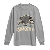 Funny Running Jimothy the Raccoon Long Sleeve Shirt Viral Seattle Trash Panda Meme