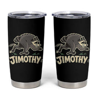 Funny Running Jimothy the Raccoon Tumbler Cup Viral Seattle Trash Panda Meme