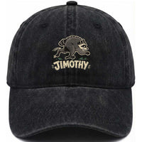 Funny Running Jimothy the Raccoon Washed Cotton Baseball Cap Viral Seattle Trash Panda Meme