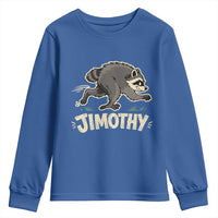 Funny Running Jimothy the Raccoon Youth Sweatshirt Viral Seattle Trash Panda Meme