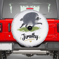 Cute Running Jimothy the Raccoon Spare Tire Cover Viral Seattle Trash Panda Meme