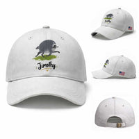 Cute Running Jimothy the Raccoon Baseball Cap Viral Seattle Trash Panda Meme