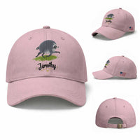 Cute Running Jimothy the Raccoon Baseball Cap Viral Seattle Trash Panda Meme