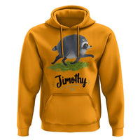 Cute Running Jimothy the Raccoon Hoodie Viral Seattle Trash Panda Meme