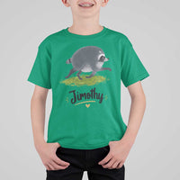 Cute Running Jimothy the Raccoon T Shirt For Kid Viral Seattle Trash Panda Meme