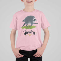 Cute Running Jimothy the Raccoon T Shirt For Kid Viral Seattle Trash Panda Meme