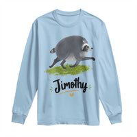 Cute Running Jimothy the Raccoon Long Sleeve Shirt Viral Seattle Trash Panda Meme