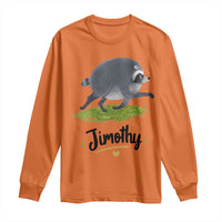 Cute Running Jimothy the Raccoon Long Sleeve Shirt Viral Seattle Trash Panda Meme