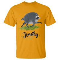 Cute Running Jimothy the Raccoon T Shirt Viral Seattle Trash Panda Meme