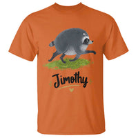 Cute Running Jimothy the Raccoon T Shirt Viral Seattle Trash Panda Meme