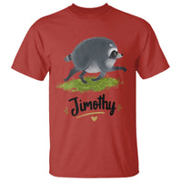 Cute Running Jimothy the Raccoon T Shirt Viral Seattle Trash Panda Meme