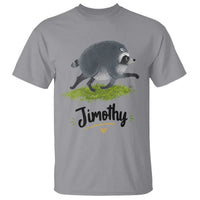 Cute Running Jimothy the Raccoon T Shirt Viral Seattle Trash Panda Meme
