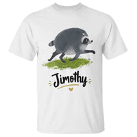 Cute Running Jimothy the Raccoon T Shirt Viral Seattle Trash Panda Meme