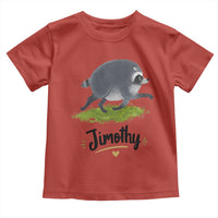 Cute Running Jimothy the Raccoon Toddler T Shirt Viral Seattle Trash Panda Meme