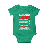 Dear Racists In America Land You Live On Is Native American Baby Onesie Anti Racism Social Justice