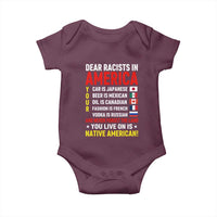 Dear Racists In America Land You Live On Is Native American Baby Onesie Anti Racism Social Justice