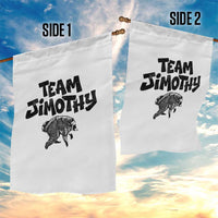 Vintage Team Jimothy the Raccoon Fan Club Garden Flag Viral Seattle Trash Panda Lover Supporter